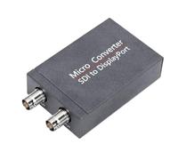VBESTLIFE Convertisseur 3G SDI vers DisplayPort, avec Boucle SDI, Conversion en Temps Réel 1080P pour Projecteur de Caméra