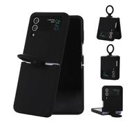 VBESTLIFE Coque de Téléphone Fine pour Z Flip 3 5G 2021, Coque de Protection Légère en TPU avec Anneau de Support intégré et Prise en Charge du Chargement sans Fil (Black)