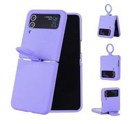 VBESTLIFE Coque de Téléphone Fine pour Z Flip 3 5G 2021, Coque de Protection Légère en TPU avec Anneau de Support intégré et Prise en Charge du Chargement sans Fil (Violet Lavande)