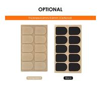 VBESTLIFE Coussinets de Protection pour Embouchure de Clarinette 10 Pièces, Coussinets de Bouche Ultra-fins pour Tête de Clarinette, Patchs D'embouchure Faciles à Coller et à Enlever, Adaptés aux