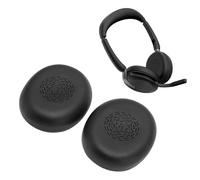 VBESTLIFE Coussinets d'oreille de Remplacement pour écouteurs Evolve2 65 UC, MS, Flex, Coussinets d'oreille en Cuir protéiné Souple, Mousse Isolante du Bruit