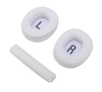 VBESTLIFE Coussinets d'oreille de Remplacement pour écouteurs Tune T700BT 710BT 720BT 770NC, Coussins en Mousse à Mémoire de Forme en Cuir protéiné avec Housse de Bandeau (White)