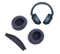 VBESTLIFE Coussinets d'oreille pour Casque WH XB910N, Coussinets de Remplacement avec Serre-tête pour WH XB910N (Blue)