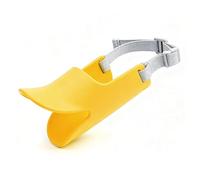 VBESTLIFE Couvre-Bouche Réglable en Silicone pour Chien, Muselière Douce et Respirante en Forme de Bouche de Canard, Couvre-Bouche pour Animaux de Compagnie pour Mordre, Aboyer, Lécher Les (L)