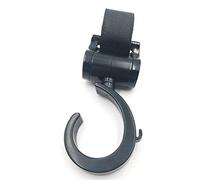 VBESTLIFE Crochet de Poussette Rotatif à 360 °, Accessoires de Poussette Sécurisés, Clips pour Sac, Porte-bouteille, 2 Pièces, Accessoires de Noirs pour Caddies (BLACK)