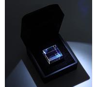 VBESTLIFE Cube de Verre Optique à Prisme, Prisme de Lumière à Six Côtés en Verre teinté, Cube de Photographie en de 23 Mm pour l'enseignement des Sciences, Maker