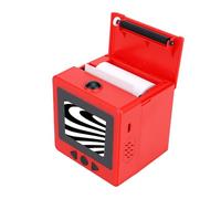 VBESTLIFE Cube D'imprimante D'autocollants Vocaux Intelligents AI 2,4 Pouces, avec écran D'affichage HD pour Enfants, Bricolage à la Maison, Fabrication D'autocollants Thermiques Noir et (Rouge)