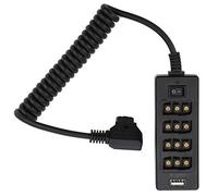 VBESTLIFE D-Tap mâle vers 4 Ports D-Tap Femelle répartiteur de câble d'alimentation pour la Batterie de la caméra Anton V-Lock