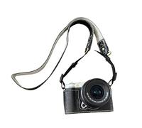 VBESTLIFE Demi-étui pour Appareil Photo en Cuir PU Anti-Rayures avec Bandoulière Compatible avec L'appareil Photo X M5, étui de Protection Portable avec Fond Magnétique (Black)