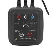 VBESTLIFE Détecteur de Séquence de Phases, Testeur de Rotation de Phase sans Contact avec Détection de Fil Sous Tension, Compteur de Phase AC 70-1000 V pour Détecteur de Rupture de Fil, Base