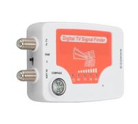 VBESTLIFE Détecteur de Signal TV Numérique, Détecteur de Signal TV 40-862 MHz VHF UHF TV T2, Compteur de Puissance du Signal D'antenne, Compteur de Recherche de Signal, Affichage LED,