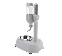 VBESTLIFE Distributeur d'eau sur Pied pour Animal de Compagnie, 500 ML Support de Bouteille d'eau Multifonctionnel pour Chien, Hauteur Détachable Réglable, Distributeur d'eau Automatique