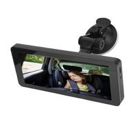 VBESTLIFE Double Caméra de Voiture pour bébé, écran partagé HD de 6,86 Pouces avec luminosité Réglable et Transmission sans Retard pour Voitures, SUV et Petits Camions