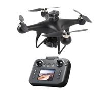 VBESTLIFE Drone avec Caméra pour Adultes, 1080p HD Dual Lens avec Contrôleur D'écran LCD avec Carte SD 8 Go, Moteurs sans Balais, Volant Stable, Mouche de Waypoint (1 Batterie)