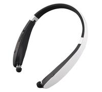 VBESTLIFE Écouteur Bluetooth sans Fil avec Suppression du Bruit CVC, Casque Pliable à Longue Durée de Veille pour Voyage, Bureau, Navetteur (Noir Blanc)
