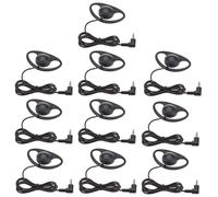 VBESTLIFE Écouteur Simple Face, Oreillette 3,5 Mm avec Crochet d'oreille Ergonomique, Câble renforcé, Mono Universel pour Les Voyages au Bureau, Pilote 23 Mm pour Une Voix Claire, Pliable et Léger