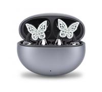 VBESTLIFE Écouteurs à Clipser Inspirés des Bijoux avec Boucles d'oreilles Papillon, écouteurs sans Fil Bluetooth 6.0 à Oreille Ouverte et Confortable pour Femmes