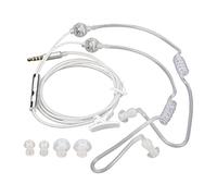VBESTLIFE Écouteurs à Tube d'air, écouteurs Filaires avec Ajustement Ergonomique, Casque sans Rayonnement pour Ordinateur Portable, Tablette, Binauraux avec Son Stéréo, de Voyage Légers pour Salle
