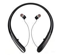 VBESTLIFE Écouteurs Bluetooth de Cou, écouteurs sans Fil Rétractables avec Micro, Bluetooth 5.3 IPX5 Résistant à la Transpiration CVC 8.0, Suppression du Bruit, pour la Course à Pied, Le (Black)