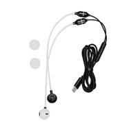 VBESTLIFE Écouteurs Filaires avec Microphone, Casque USB C à Tube d'air pour Smartphone Android, Radioprotection, écouteurs à Isolation Phonique, Contrôle en Ligne