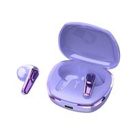 VBESTLIFE Écouteurs Intra-Auriculaires sans Fil Bluetooth 5.4 avec Microphone pour Le Sport, Basses Profondes, avec étui de Chargement (Purple)