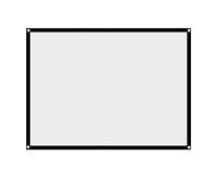VBESTLIFE Écran de Projection Rideau de Projecteur Blanc Pliable Écran de Projection Portable en Tissu(72 Pouces)