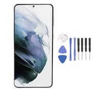 VBESTLIFE Écran de Remplacement du Téléphone de 6,7 Pouces pour S21 Plus 5G, écran de Numériseur LCD Touch avec Capteur D'empreintes Digitales, Comprend Une Trousse D'outils à Cadre et de (Silver)