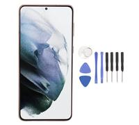 VBESTLIFE Écran de Remplacement du Téléphone de 6,7 Pouces pour S21 Plus 5G, écran de Numériseur LCD Touch avec Capteur D'empreintes Digitales, Comprend Une Trousse D'outils à Cadre et de (Rose doré)