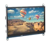 VBESTLIFE Écran Tactile Capacitif de 7 Pouces, Moniteur Portable HDMI 1024x600 avec des Haut-parleurs Tactiles de 5 Points et Doubles, pour Pi 5 4 3b