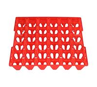 VBESTLIFE Egg Flats Plateau de Support de 30 Caisses à Cellules pour le Stockage des œufs de Poule, Récipient à œufs en Plastique Empilable pour le Transport à la Ferme, Plateau à Réutilisable pour