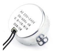VBESTLIFE Engrenage de Moteur Synchrone, Moteur à Engrenages CA 4 W 220-240 V, Rotation CW CCW, Faible Bruit, Marche Arrière Automatique 2,5-3 Tr/min, Protection contre les Surcharges pour Lampes et