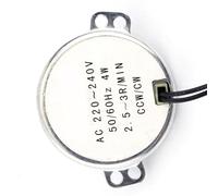 VBESTLIFE Engrenage de Moteur Synchrone, Moteur à Engrenages CA 4 W 220-240 V, Rotation CW CCW, Faible Bruit, Marche Arrière Automatique 2,5-3 Tr/min, Protection contre les Surcharges pour Lampes et