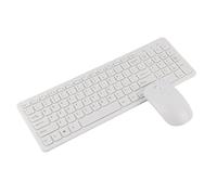 VBESTLIFE Ensemble Clavier et Souris sans Fil 2.4G, Clavier Pleine Taille Ultra Fin à 108 Touches et Souris Ergonomique pour Ordinateur de Bureau et Portable (White)