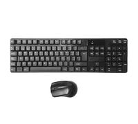 VBESTLIFE Ensemble Clavier et Souris sans Fil, Souris USB Silencieuse 2,4 GHz et Clavier Ergonomique 103 Touches avec pavé Numérique Pleine Taille