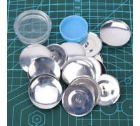 VBESTLIFE Ensemble de Boucles de Boutons de Couverture, Accessoires D'artisanat Faits à la Main pour la Fabrication de Boutons Uniques, 12 G de Poids par Paquet, 1 Pouce de Diamètre pour la