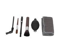 VBESTLIFE Ensemble de Brosses pour Machine à café, Kit de Nettoyage 6 Pièces avec Brosse en Nylon, Brosse en Bois, Souffleur d'air, Serviette pour Moulin à Expresso, Accessoire de café à Domicile