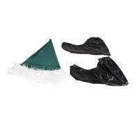 VBESTLIFE Ensemble de Costumes D'elfe de Noël pour Adultes avec Ceinture élastique, Tissu Doux, Kit de Cosplay pour Couples, Idéal pour les Représentations Théâtrales et les Fêtes Costumées (3)