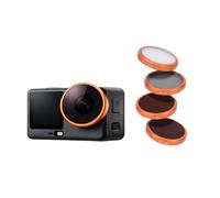 VBESTLIFE Ensemble de Filtres de Caméra pour Action 6, Objectif Macro CPL ND8 ND32 15X avec Boîte de Rangement, Filtres à Clip en Verre Optique pour la Photographie 4 Pièces