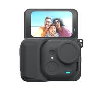 VBESTLIFE Ensemble de Housses en Silicone pour Caméra Insta Go Ultra, Coque Complète avec Capuchon D'objectif et Lanière pour Caméra Go Ultra (Black)