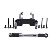 VBESTLIFE Ensemble de Support de servo de Voiture RC, Support de Support de Servo en Alliage d'aluminium et Tige de Liaison de Direction pour SCX10 II 90046 1/10 Voiture RC,