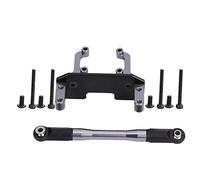 VBESTLIFE Ensemble de Support de servo de Voiture RC, Support de Support de Servo en Alliage d'aluminium et Tige de Liaison de Direction pour SCX10 II 90046 1/10 Voiture RC,
