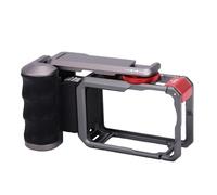 VBESTLIFE Ensemble de Supports de Poignée pour Appareil Photo Action 6, Cadre de Protection avec obturation, Poignée Antidérapante, Pare-Soleil Magnétique, Support pour Griffe