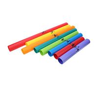 VBESTLIFE Ensemble de Tubes Sonores Orff, Kit de Percussions Octaves 8 Pièces avec Tubes en Plastique Colorés pour l'éducation Musicale des Enfants, Formation au Rythme en Classe