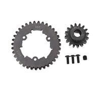 VBESTLIFE Ensemble D'engrenages de Moteur à éperon en Acier RC avec Engrenage Principal 35T et Engrenage de Moteur à Pignon 17T pour Voiture TRAXXAS X Maxx 6S 8S 1/5 RC (19T)