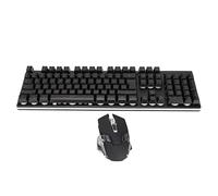 VBESTLIFE Ensemble Souris et Clavier de Jeu RVB, Ensemble de Souris Clavier sans Fil/Filaire 2,4 G, 3 Modes de Rétroéclairage LED, Batterie 2000 MAh, Souris RVB 7D 3200 DPI pour PC Gamer