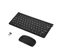 VBESTLIFE Ensembles Clavier et Souris,Souris sans Fil de 2.4GHz, Clavier et Souris étanches pour Ordinateur Portable de Bureau(Noir)