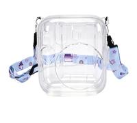 VBESTLIFE Étui de Protection pour Appareil Photo Mini 13, Coque Rigide en PC, Coque Transparente avec Bandoulière et Compartiment de Rangement pour Photos (Purple)