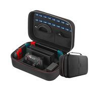 VBESTLIFE Étui de Rangement en EVA pour Grande capacité PortableTravel All Sacoche de Protection Rigide de Protection Doublure Souple 18 Jeux pour Console Pro Controller