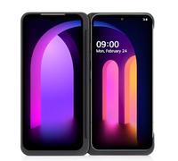 VBESTLIFE Étui Double écran LM-V605N pour V60/ThinQ 5G avec Adaptateur Magnétique de Type C, Pliable, Détachable, Noir