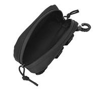 VBESTLIFE Étui pour lunettes de soleil portable Molle Nylon Antichoc Lunettes de soleil Boîte de protection Étui de transport avec clip(Noir)